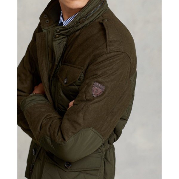 Veste de treillis matelass&eacute;e Polo Ralph Lauren en Loden fonc&eacute; 6