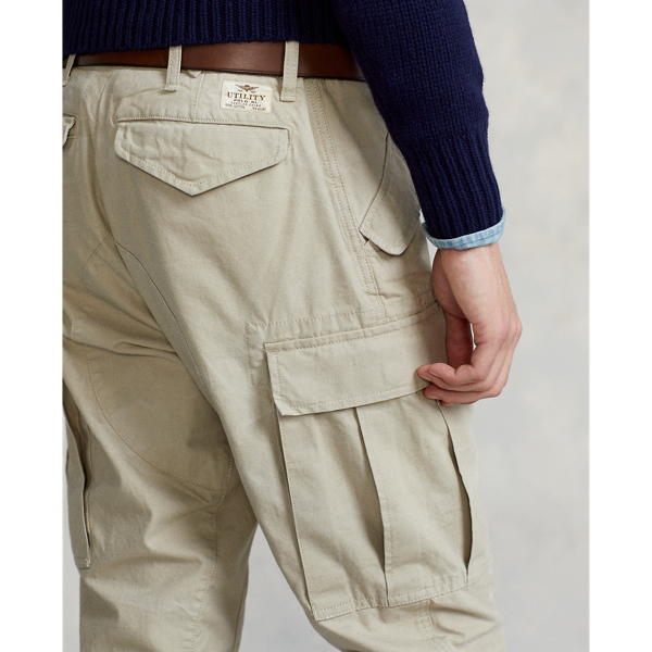 Surplus Khaki Slim Fit Canvas Cargo Pant Polo Ralph Lauren 6