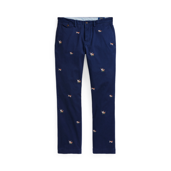 Stretch Straight Fit Embroidered Pant Polo Ralph Lauren 1