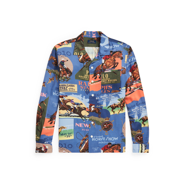 Classic Fit Equestrian-Print Camp Shirt Polo Ralph Lauren 1