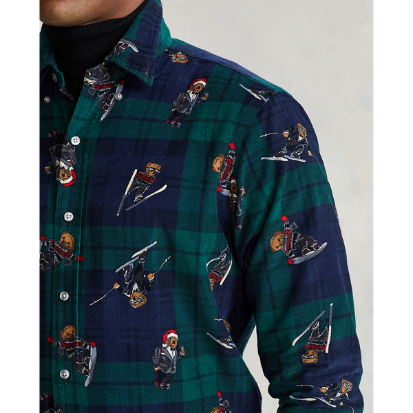 Classic Fit Polo Bear Corduroy Shirt for Men | Ralph Lauren® IN