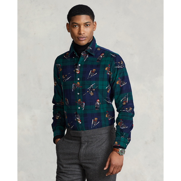 Classic Fit Polo Bear Corduroy Shirt for Men | Ralph Lauren® IN
