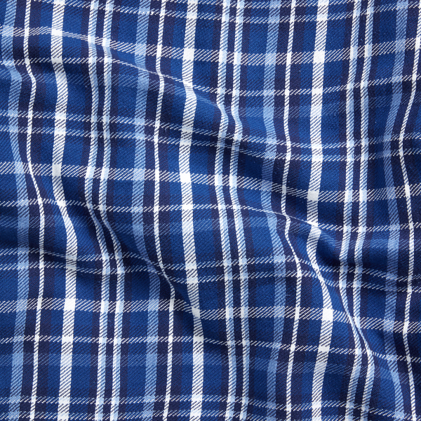 Blue/White Fleece-Lined Flannel Overshirt Polo Ralph Lauren 7