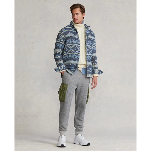 Classic-Fit Jacquardhemd Polo Ralph Lauren in Navy/White Multi 4