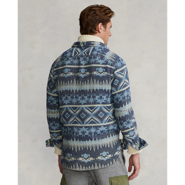 Classic-Fit Jacquardhemd Polo Ralph Lauren in Navy/White Multi 5