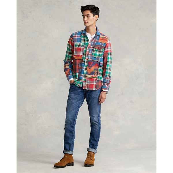 Multi Patchwork Classic Fit Patchwork Shirt Polo Ralph Lauren 3