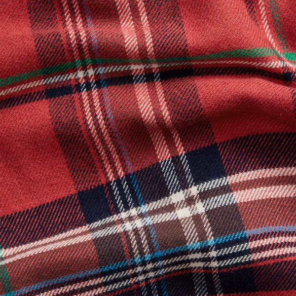 Red/Navy Multi Classic Fit Plaid Performance Workshirt Polo Ralph Lauren 7