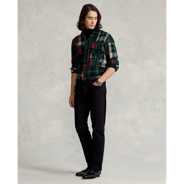 Patchwork Flannel Classic Fit Patchwork Flannel Workshirt Polo Ralph Lauren 4