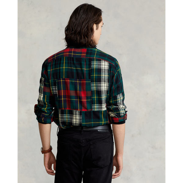 Patchwork Flannel Classic Fit Patchwork Flannel Workshirt Polo Ralph Lauren 5