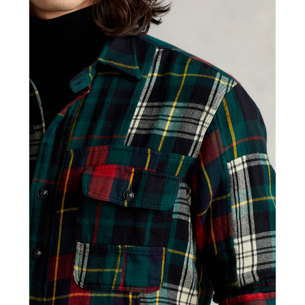 Ralph lauren patchwork flannel online