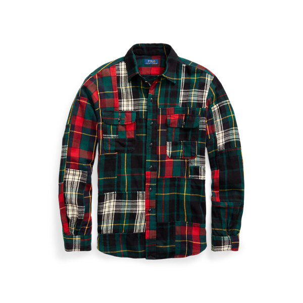 Patchwork Flannel Classic Fit Patchwork Flannel Workshirt Polo Ralph Lauren 2