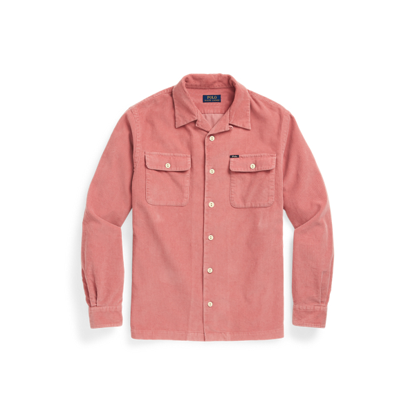Pink Classic Fit Corduroy Camp Shirt Polo Ralph Lauren 2