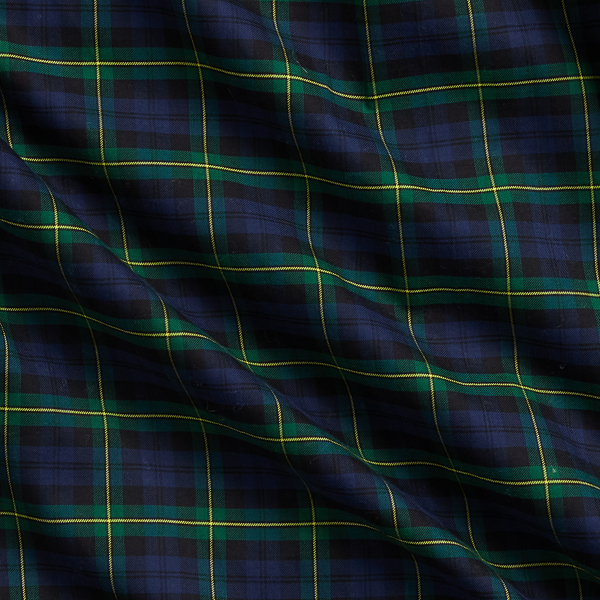 Chemise &eacute;cossaise ajust&eacute;e en serg&eacute; Polo Ralph Lauren en Bleu marine/Vert 7