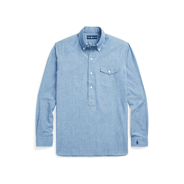 Dark Indigo Custom Fit Indigo Chambray Shirt Polo Ralph Lauren 2