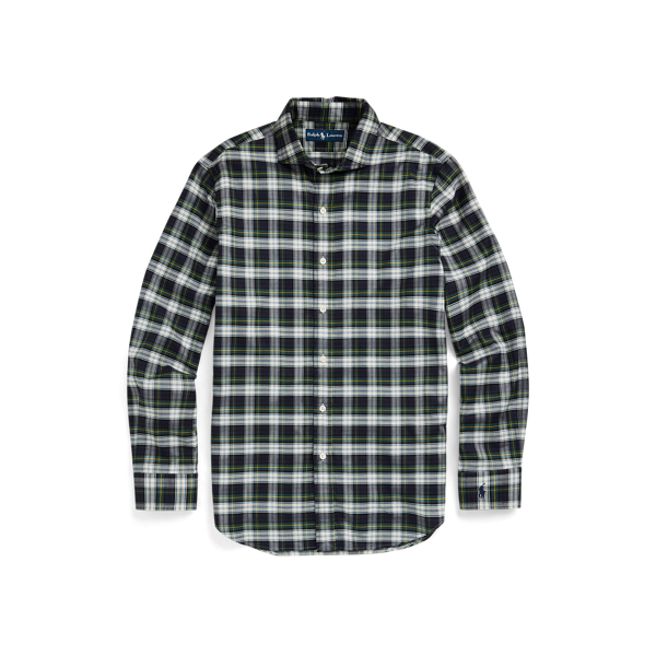 Custom Fit Plaid Twill Shirt