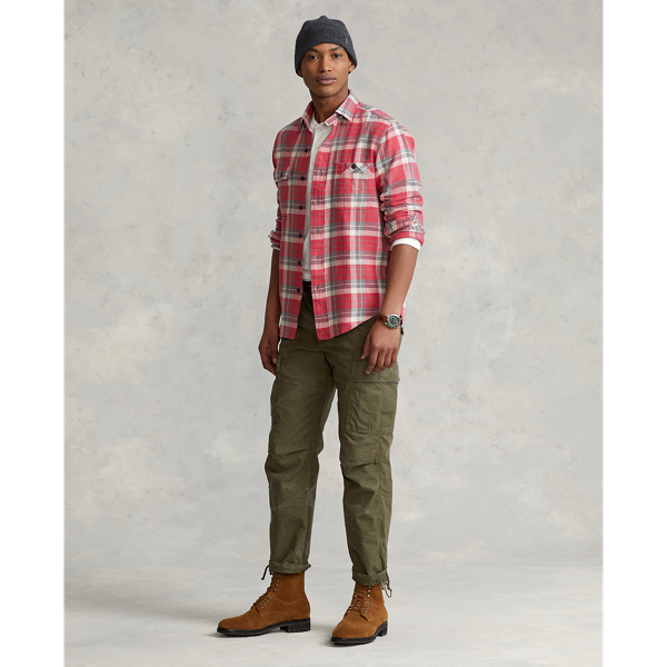 Kariertes Custom-Fit Arbeitshemd