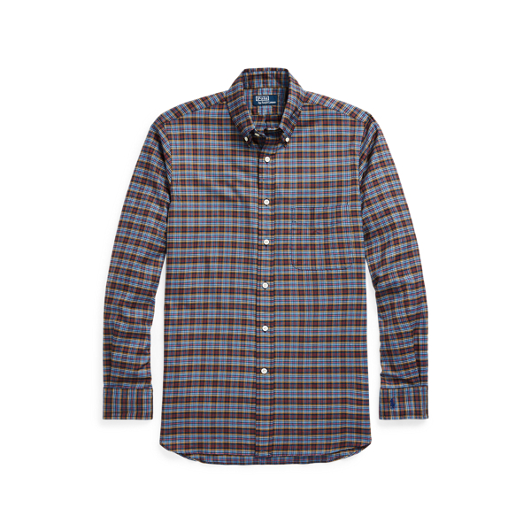 Chemise &eacute;cossaise ajust&eacute;e en serg&eacute; Polo Ralph Lauren en 1
