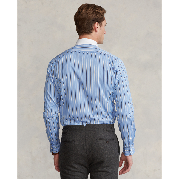 Blue Multi Custom Fit Striped Poplin Shirt Polo Ralph Lauren 5