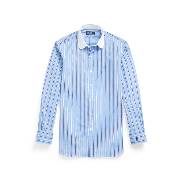 Blue Multi Custom Fit Striped Poplin Shirt Polo Ralph Lauren 2