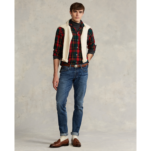 Red/Green Multi Classic Fit Pyjama-Style Shirt Polo Ralph Lauren 3