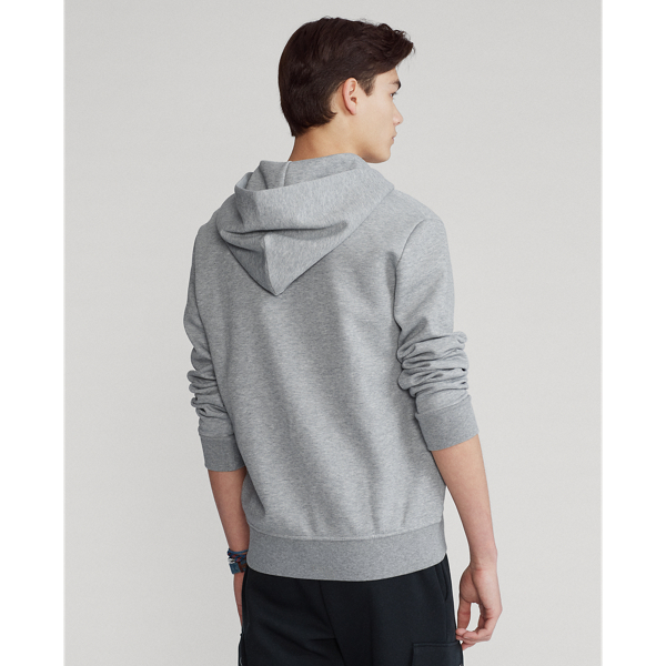 Sweat &agrave; capuche jersey double Polo Ralph Lauren en Classic Grey Heather 5