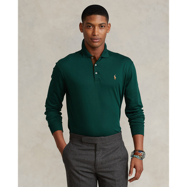 Custom Slim Fit Soft Cotton Polo Shirt for Men Ralph Lauren® LU