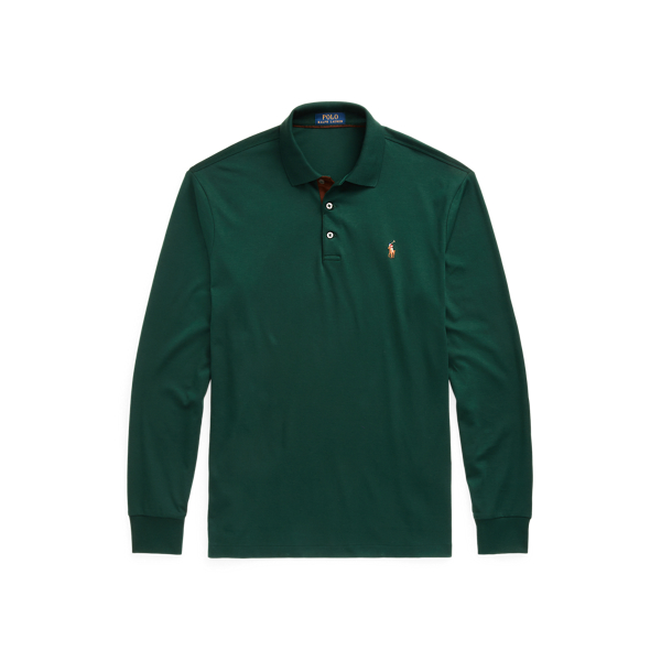 Polo ajust&eacute; en coton doux Polo Ralph Lauren en College Green 2