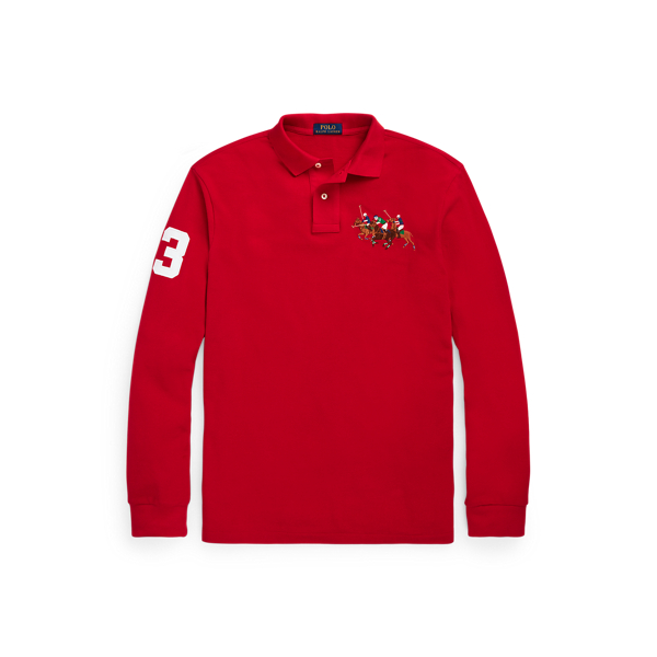 Classic Fit Triple-Pony Mesh Polo Shirt Polo Ralph Lauren 1