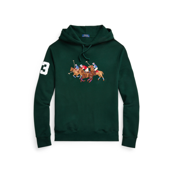 Felpa con cappuccio e pony triplo Polo Ralph Lauren in 1