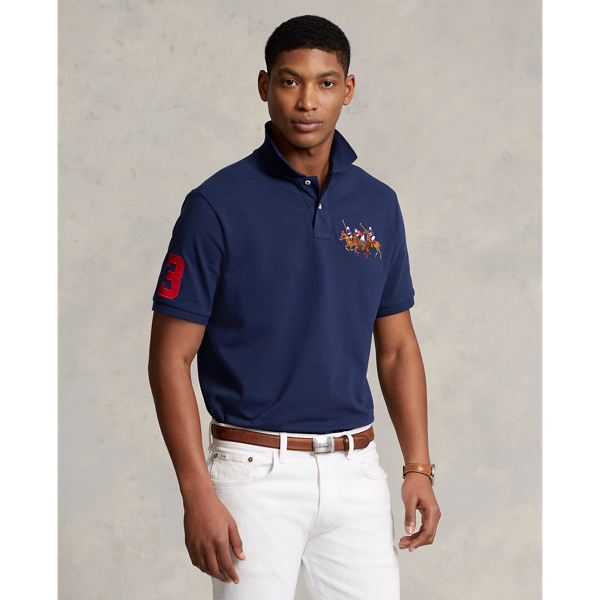 Polo Ralph Lauren Classic Fit Match Play Mesh Short Sleeve Polo Shirt Mens M Newport Navy