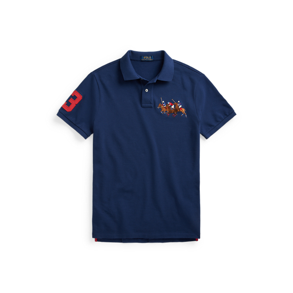 Navy blue polo shirt ralph lauren online