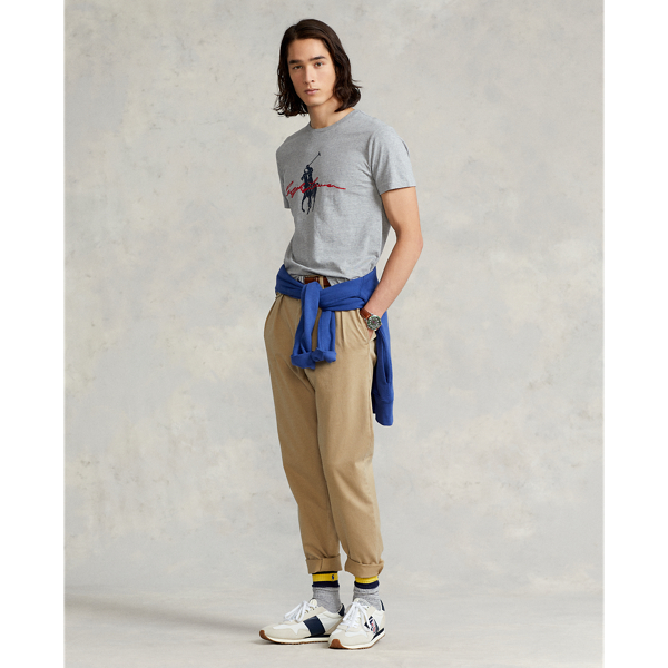 T-shirt classique Big Pony logo jersey Polo Ralph Lauren en Chin&eacute; Andover 4
