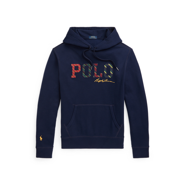 Striped-Logo Fleece Hoodie Polo Ralph Lauren 1