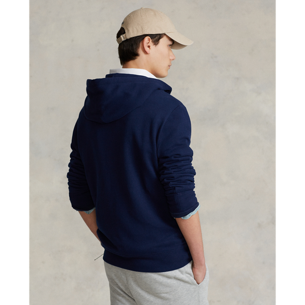 Refined Navy Letterman Fleece Full-Zip Hoodie Polo Ralph Lauren 5