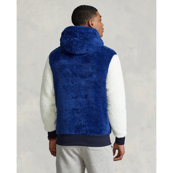 Sweat &agrave; capuche logo en molleton Polo Ralph Lauren en Marine croisi&egrave;re multi 5