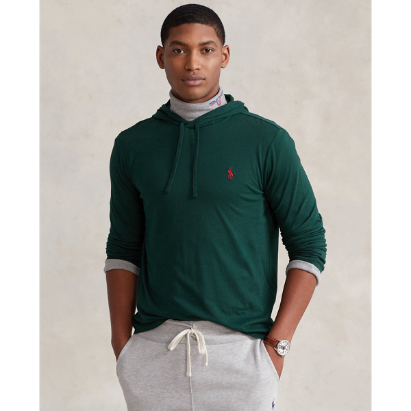 College Green Jersey Hooded T-Shirt Polo Ralph Lauren 1