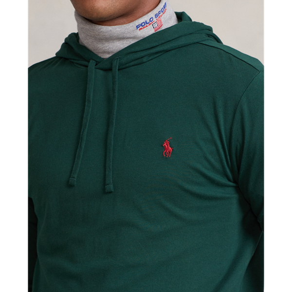 College Green Jersey Hooded T-Shirt Polo Ralph Lauren 6