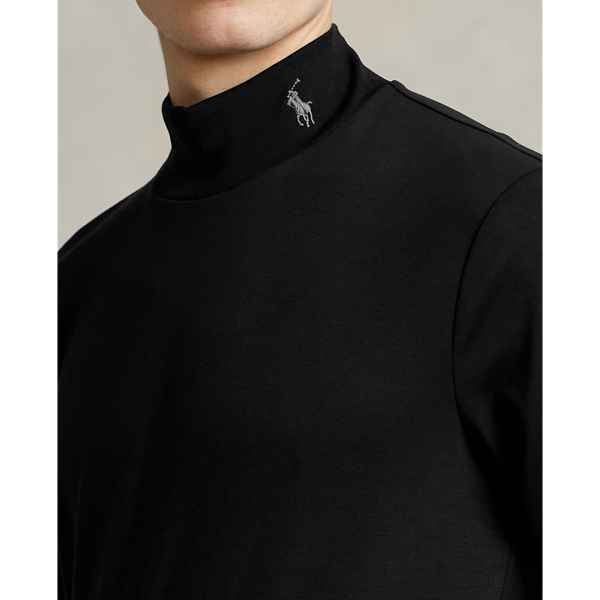 Soft Cotton Mockneck Shirt