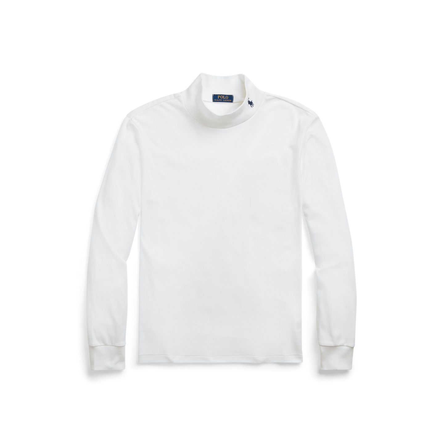Мужская рубашка Ralph Lauren Soft Cotton Mockneck, цвет: Nevis — фото 4