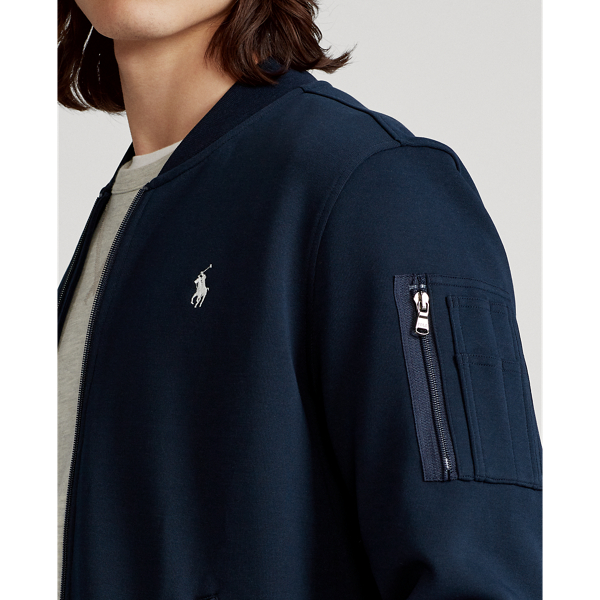 Aviator Navy Double-Knit Bomber Jacket Polo Ralph Lauren 6