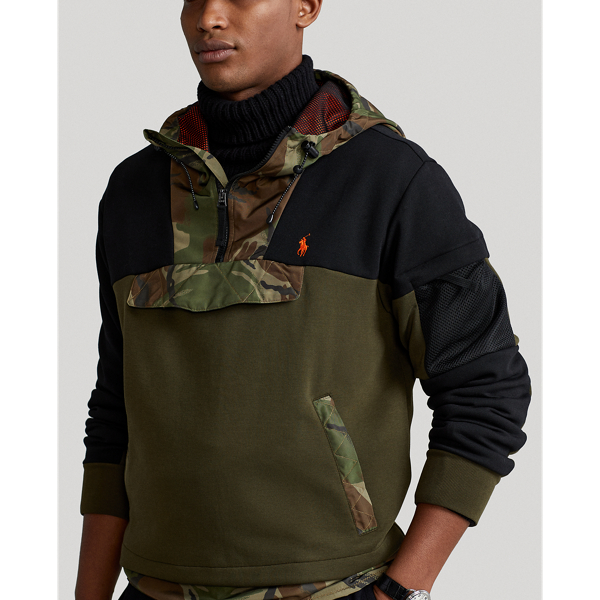 Company Olive Hybrid Quarter-Zip Hoodie Polo Ralph Lauren 6