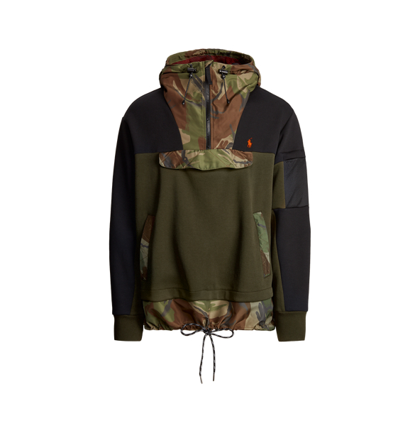 Company Olive Hybrid Quarter-Zip Hoodie Polo Ralph Lauren 2