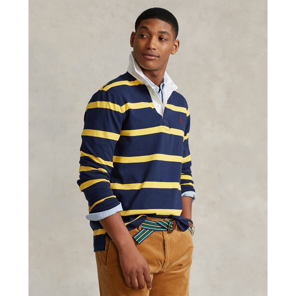 Refined Navy/Yellow The Iconic Rugby Shirt Polo Ralph Lauren 1