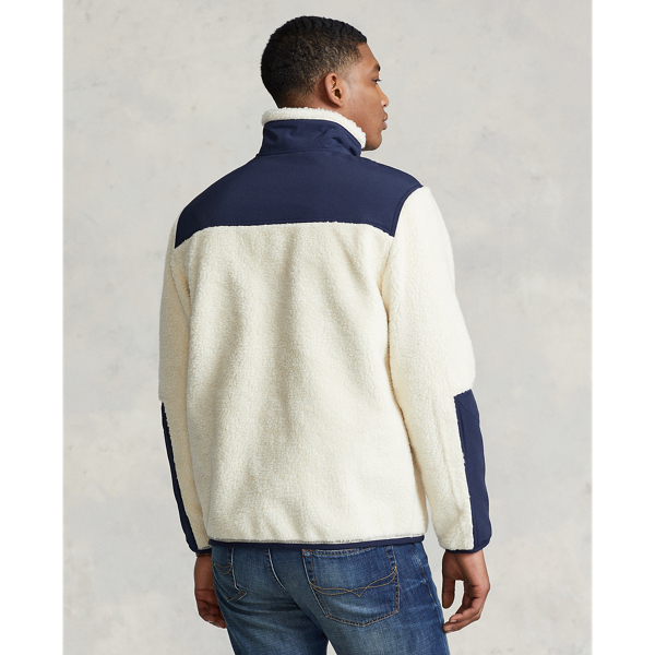 Winter Cream/Hunter Navy Colour-Blocked Hybrid Jacket Polo Ralph Lauren 4