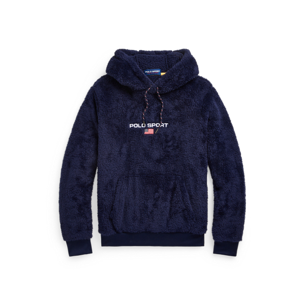 Cruise Navy Polo Sport Pile Fleece Hoodie Polo Ralph Lauren 2