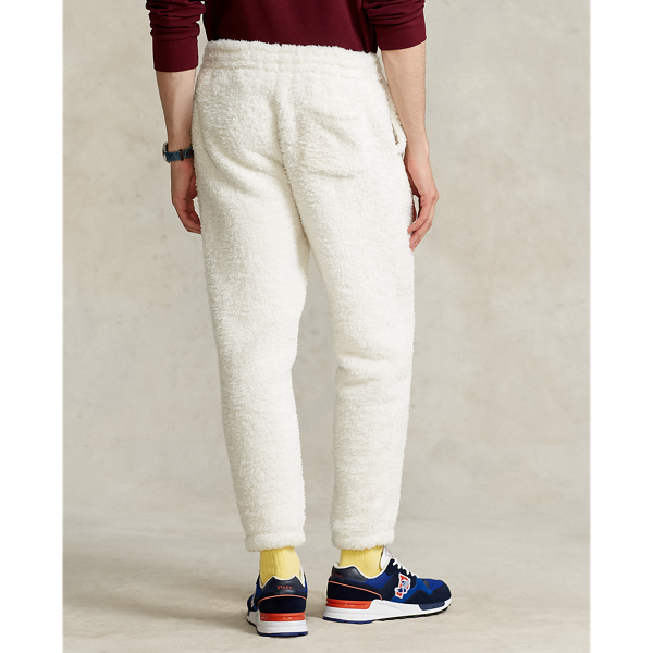 Antique Cream Polo Sport Pile Fleece Jogger Pant Polo Ralph Lauren 5