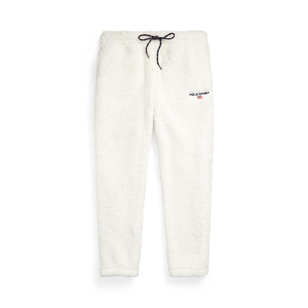 Antique Cream Polo Sport Pile Fleece Jogger Pant Polo Ralph Lauren 2