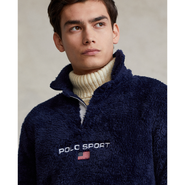 Pull Polo Sport en sherpa Polo Ralph Lauren en Bleu marine 6