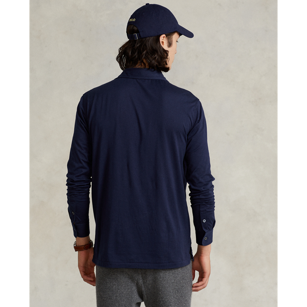Hunter Navy Custom Slim Fit Jersey Polo Shirt Polo Ralph Lauren 5