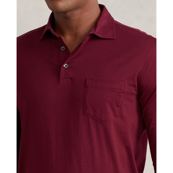 Classic Wine Custom Slim Fit Jersey Polo Shirt Polo Ralph Lauren 6